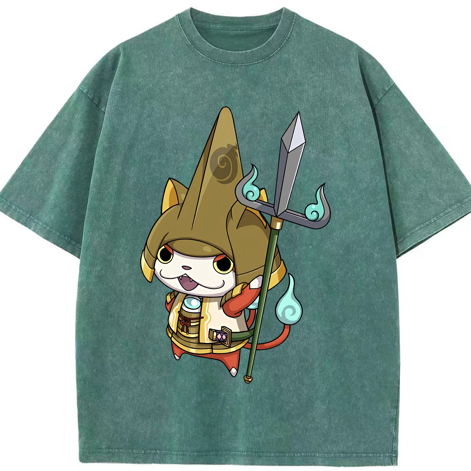 （画像用） 妖怪ウォッチ Yo-kai Watch 綿100% ヴィンテージ風 半袖Tシャツ（フロントプリント）